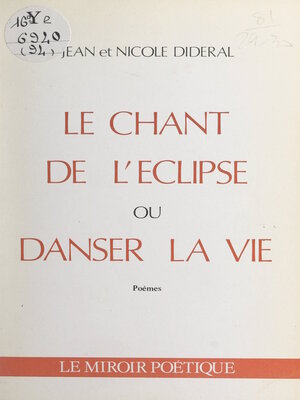 cover image of Le chant de l'eclipse